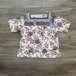 Vintage * VICKI LYNN BARDON Suttles and Seawinds floral blouses /top